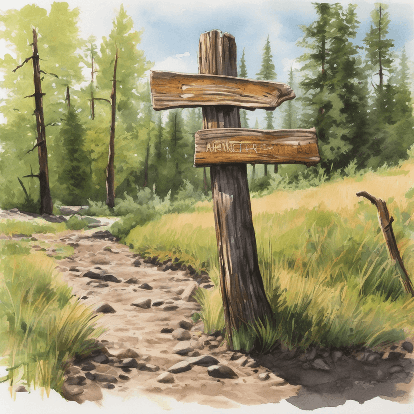 Harrison Park trail: new sign, old need